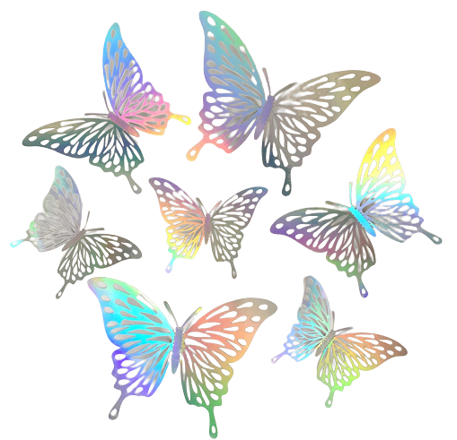 Set de Mariposas Decorativas con diseño – Yukawaii