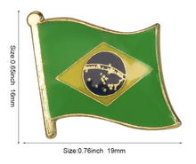 Cargar imagen en el visor de la galería, Pin Bandera Brasil
