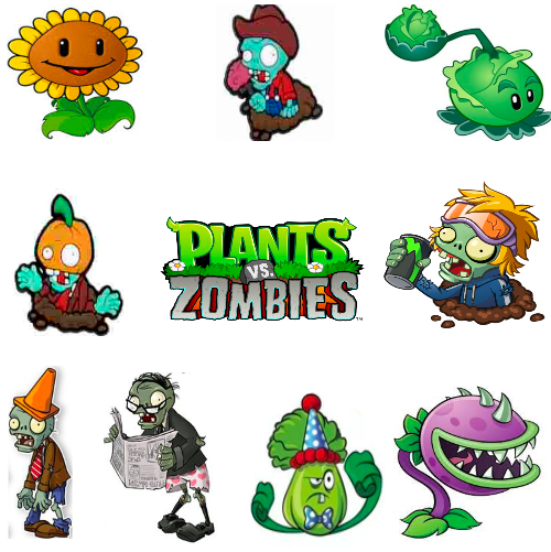 Decorativo Plantas vs Zombies 6mm