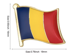 Cargar imagen en el visor de la galería, Pin Bandera Rumania
