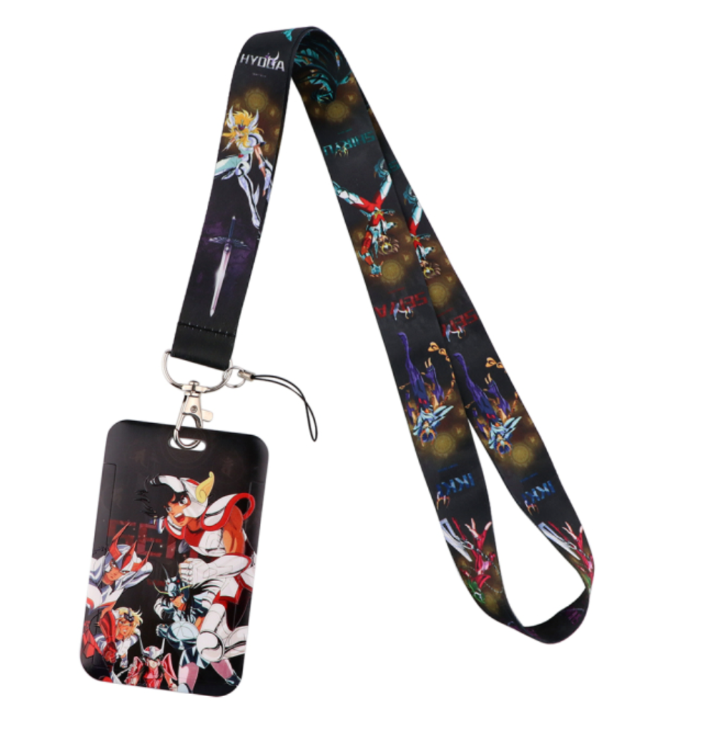 Lanyard y Porta credencial Caballeros del Zodiaco