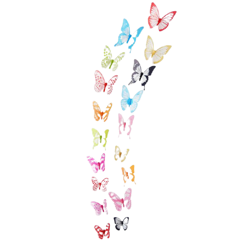 Set de 18 mariposas Decorativas
