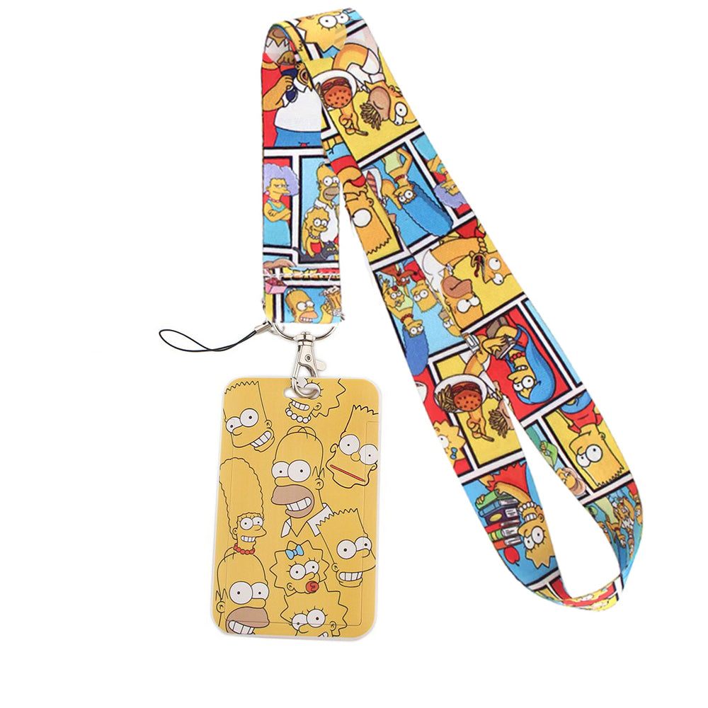 Lanyard y Porta credencial Los Simpsons