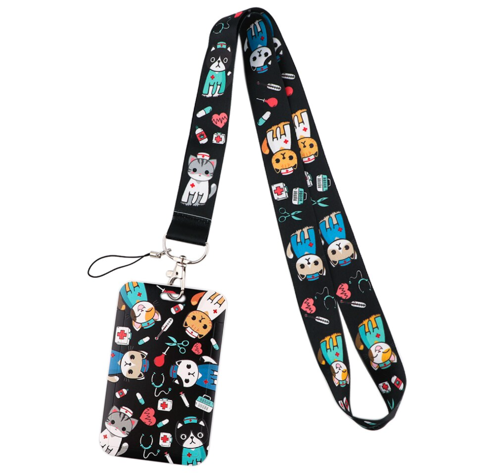 Lanyard y Porta credencial Veterinario